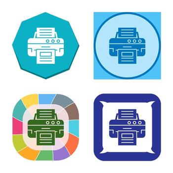 icono de vector de impresora