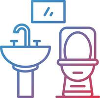 icono de vector de baño