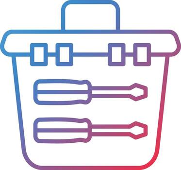 icono de vector de caja de herramientas