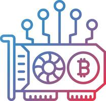 GPU Mining Vector Icon