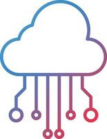 Cloud Computing Vector Icon