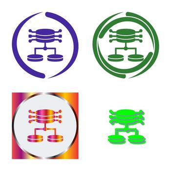 icono de vector de datos estructurados