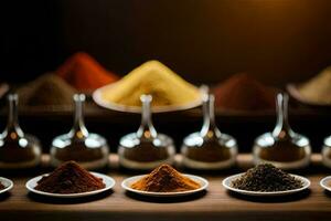 spices in a bowl. AI-Generated photo