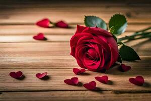 the rose is the symbol of love and romance. AI-Generated photo