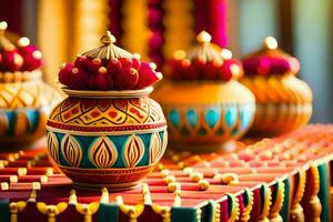 indian wedding decoration ideas. AI-Generated photo