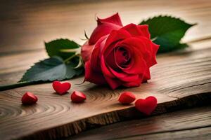 the rose is the symbol of love and romance. AI-Generated photo