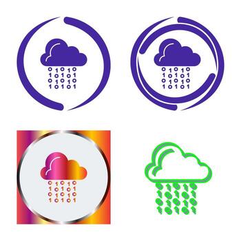 Cloud Coding Vector Icon