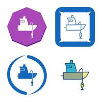 Fishing Boat Vector Icon