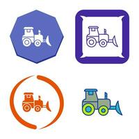 Industrial Tractor Vector Icon