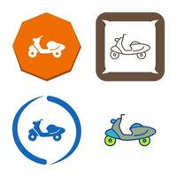 icono de vector de scooter