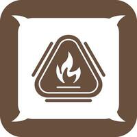 Caution Fire Vector Icon