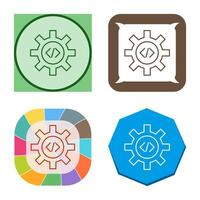 Unique Code Optimization Vector Icon