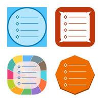 Unique Bulleted list Vector Icon