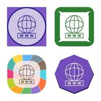 Unique World Wide Web Vector Icon