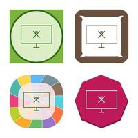 Unique Disconnected Network Vector Icon