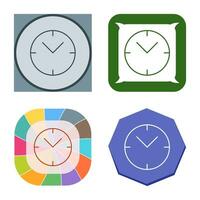 Unique Clock Vector Icon