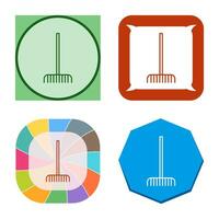 Fork picking Leaves Vector Icon