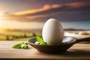 eggs are a great source of protein and vitamin d. AI-Generated photo