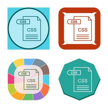icono de vector de css