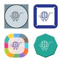 Global Shopping Vector Icon