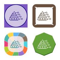 Pyramid Graph Vector Icon