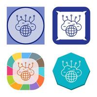 Computing Cloud Vector Icon