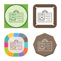 Id Card Vector Icon