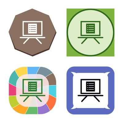 Unique Notice Board Vector Icon