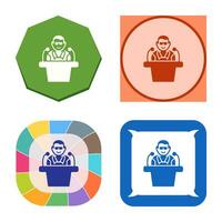 Unique Lecture Vector Icon