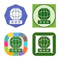 Unique World Wide Web Vector Icon