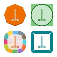 Fork picking Leaves Vector Icon