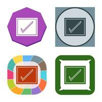 Checkbox Vector Icon