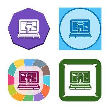 Computer Hacking Vector Icon