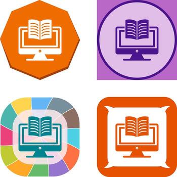 Digital Learning Vector Icon