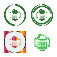 Cloud Coding Vector Icon
