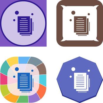 icono de vector de documento
