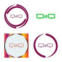 Unique Sharing Systems Vector Icon
