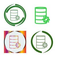 Unique Database Management Vector Icon