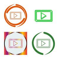 icono de vector de comunicación de video único