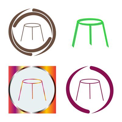 Unique Stool Vector Icon