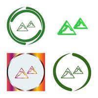 Unique Mountains Vector Icon