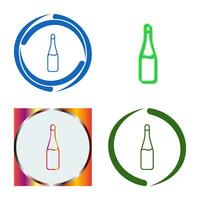 Champagne Bottle Vector Icon