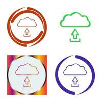 Unique Upload to Cloud Vector Icon