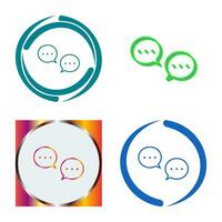 Unique Conversation Bubbles Vector Icon