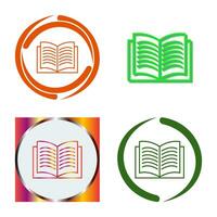 Unique Textbook Vector Icon