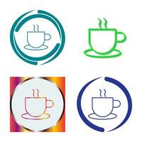 Unique Hot Coffee Vector Icon