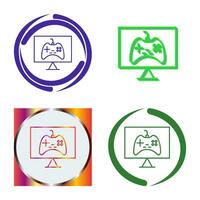 Unique Online Games Vector Icon