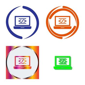 icono de vector de codificación