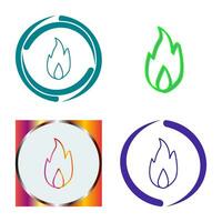 Unique Fire Vector Icon