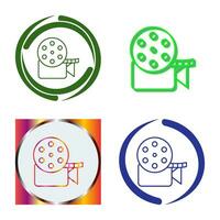 Unique Video Reel Vector Icon